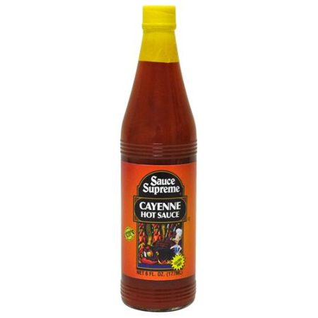 Sauce supreme hot sauge cayenne