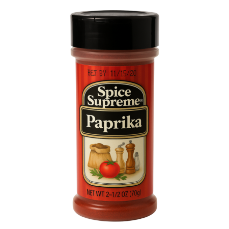Spice supreme paprika smoked 12/2-1/2 oz