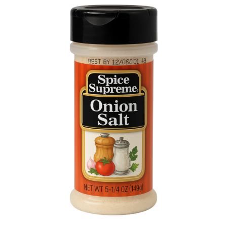 Spice supreme onion salt 12/5-1/4 oz