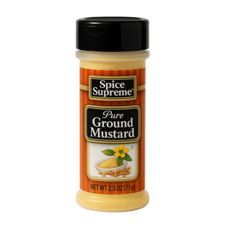 Spice supreme pure ground mustard 12/3 oz