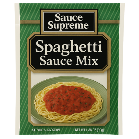 Sauce supreme spaghetti sauce mix 24/13/8 Oz