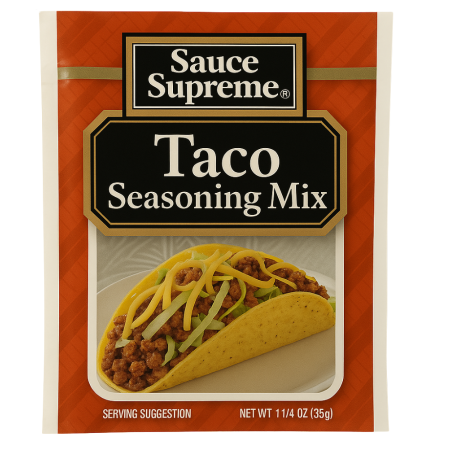 Sauce supreme taco seasoning mix 24/1-1/4 oz
