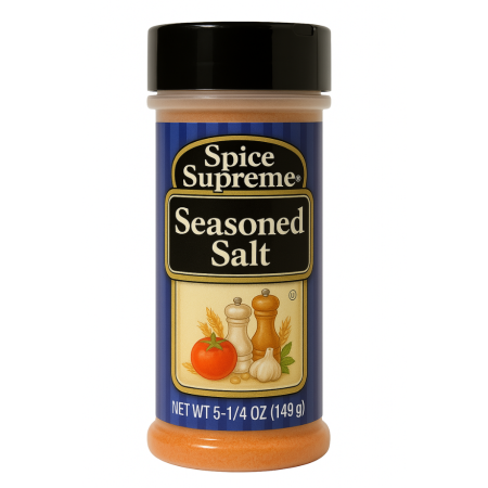 Spice supreme seasoned salt 12/5-1/4 oz