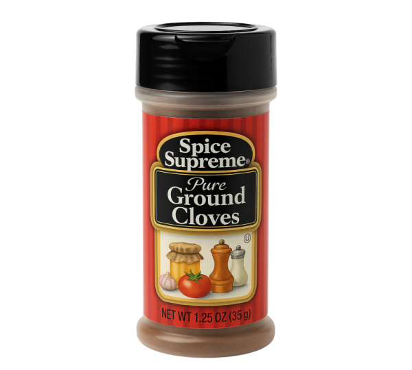 Spice supreme cloves ground 12/1-1/4 Oz