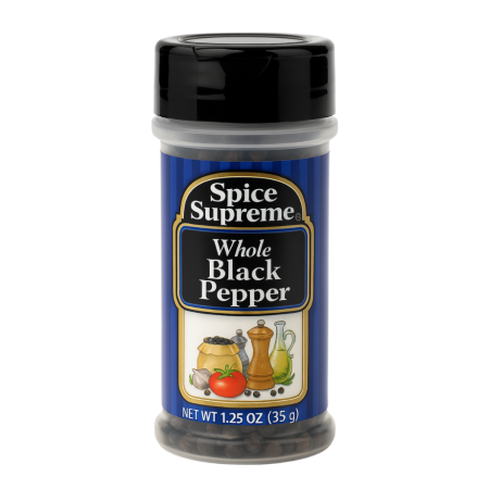 Spice supreme black pepper whole 35g